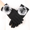 Keep warm gloves, warm street set, velvet demi-season roly-poly doll