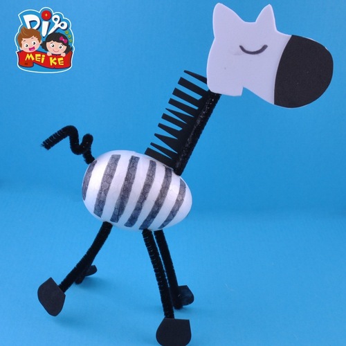 Easter diy egg-shaped styrofoam animal egg cartoon dinosaur model children's handmade diy production materials