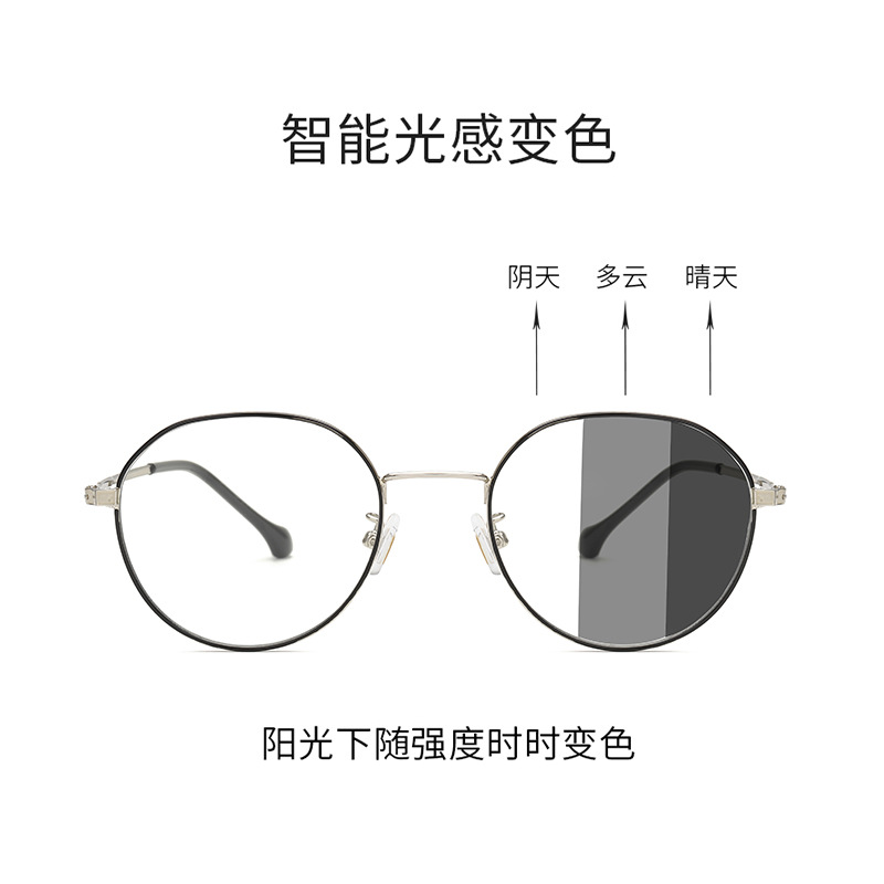 Oulaiou 2025 new colorless flat light anti-blue light color change…