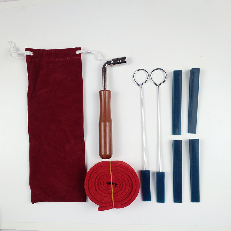 Llave de herramienta de afinación de piano simple Juego de 6 piezas afinación de piano accesorios de instrumentos musicales transfronterizos al por mayor Llave de afinación Xuyi