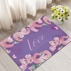 Japanese cartoon red treasure cat entry mat cute bedside entrance threshold rug door mat washable anti-slip pad