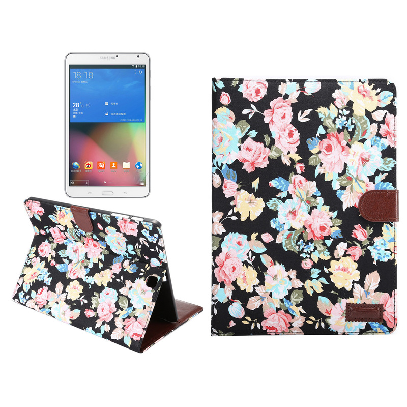 Cross-Border Applicable Samsung Galaxy Tab S2 9.7 Anti-Slip Leather Case T815C Floral Pattern Leather Case for Men and Women Cross-Border Applicable Samsung Galaxy Tab S2 9.7 Anti-Slip Leather Case T815C Floral Pattern Leather Case for Men and Women