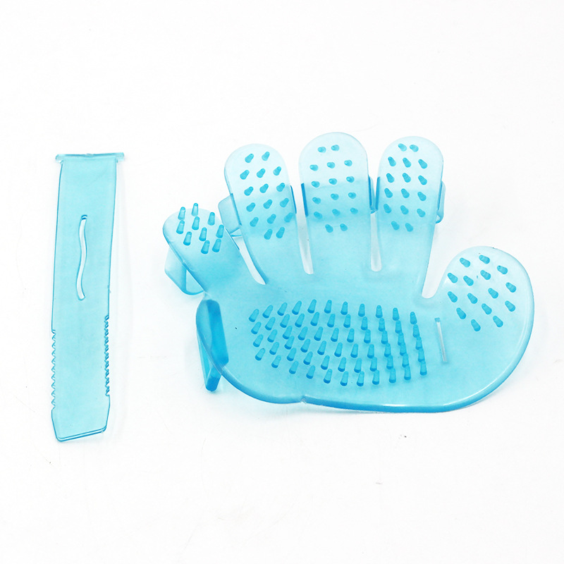 Cepillo de baño para mascotas perro guantes de baño cinco dedos cepillo de masaje gato belleza baño suministros de limpieza al por mayor