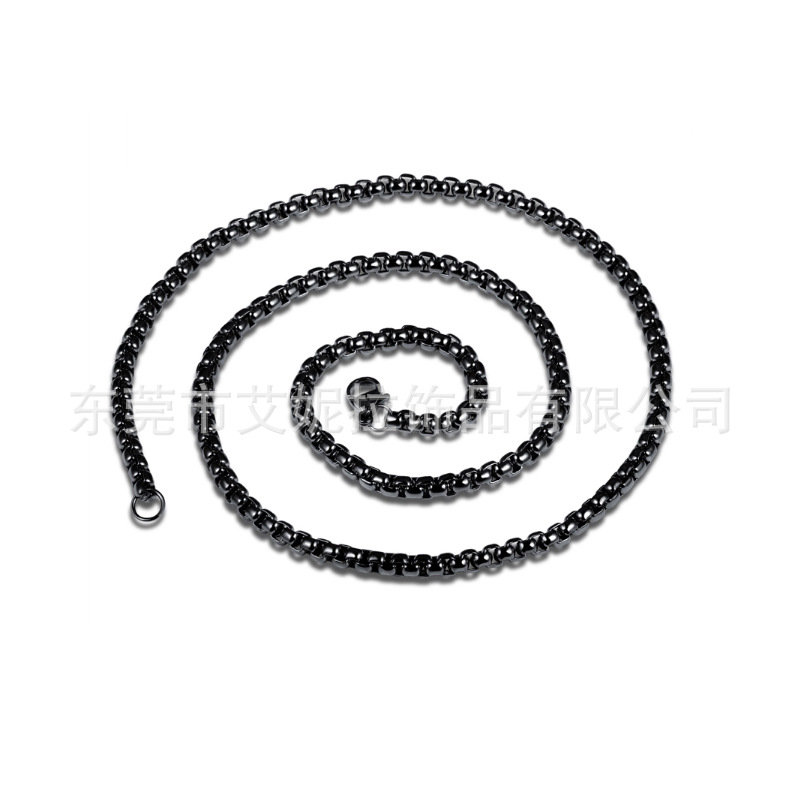 Men's necklace stainless steel from pearl