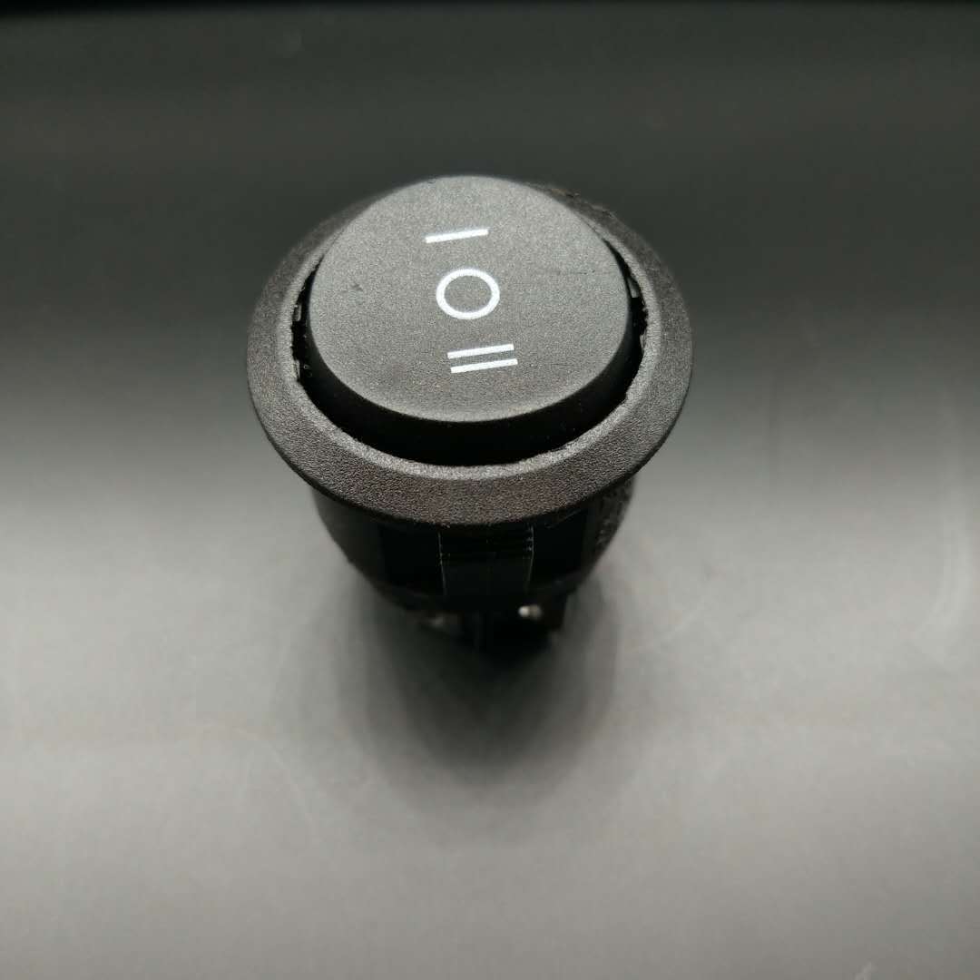圆六脚三档25MM安装口径23MM尺寸电子产品开关器具开关