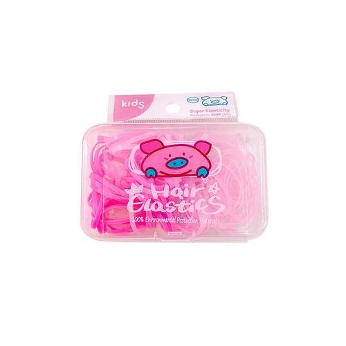 Japanese cute jelly color candy color hair rubber band boxed rubber band baby headband disposable rubber band