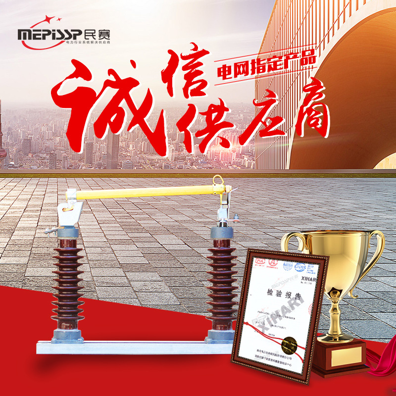 民赛RW5-3540.5KV/100_200a跌落式熔断器 高压户外柱上陶瓷熔断器