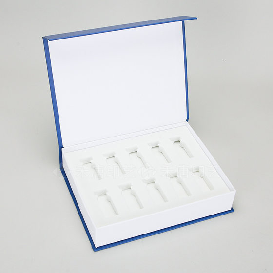 Customized high-end cosmetics packaging box skin care products set gift box printing book box Flip gift box customization