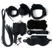 织带毛绒8八件套 成人夫妻情趣捆绑束缚用品手铐眼罩羽毛套装批发