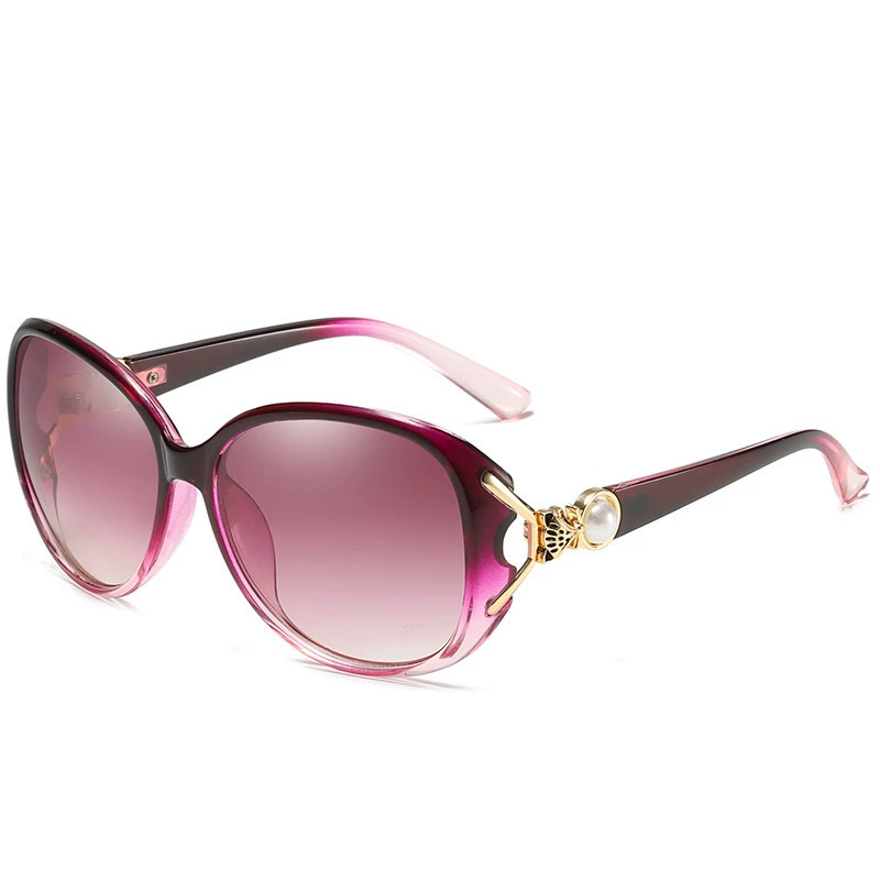 Sunglasses RISHIMEI, metal frame, gradient or polarized lenses, UV protection