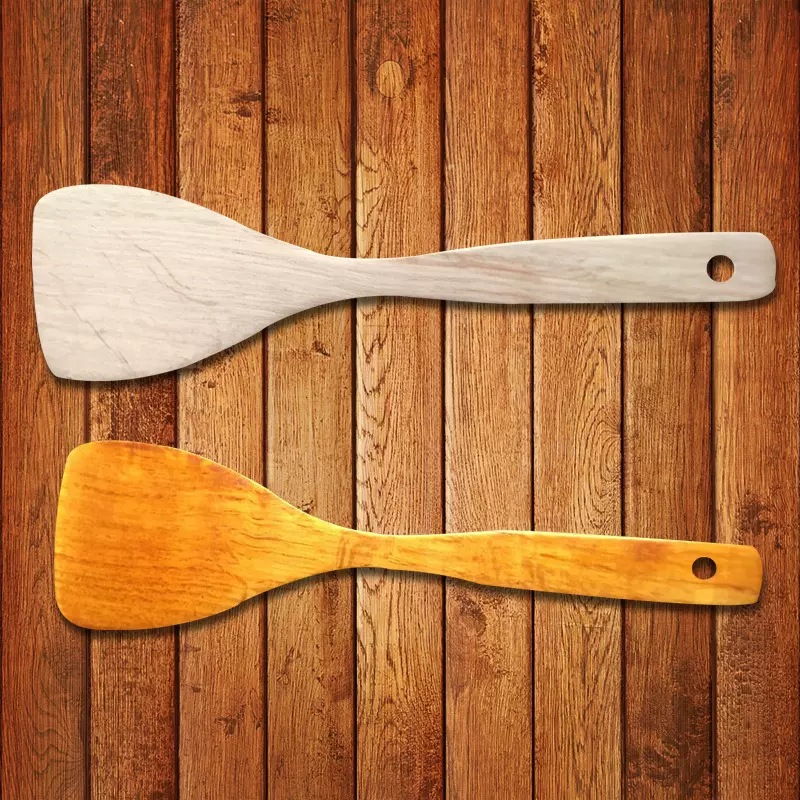 厂家直供木质无漆木铲 柯木烹饪勺铲 不粘锅专用锅铲汤勺现货供应