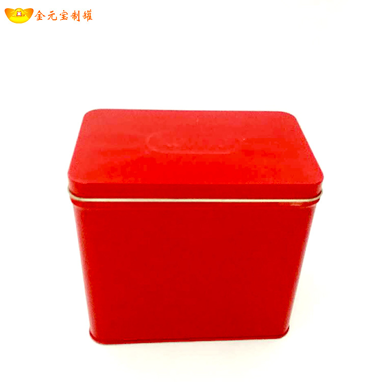 马口铁长方形锣底铁盒子精品茶叶铁罐 饼干糖果铁盒礼品马口铁罐