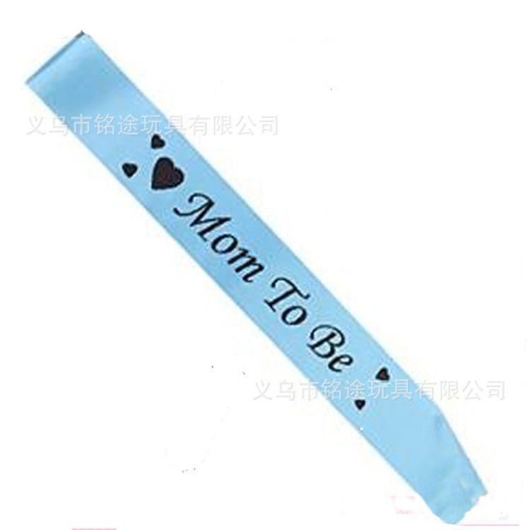 Baby Party Baby show Love correa de hombro de una sola capa correa de etiqueta correa de hombro de una sola fiesta Mamá a ser