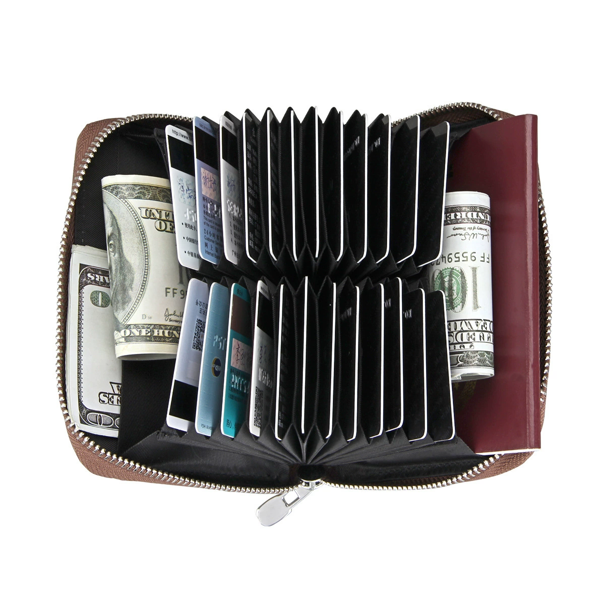 Organ, men's card holder, leather universal passport bag, case, wholesale