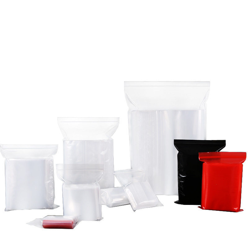 Mini bolsa de almacenamiento de joyas tamaño pequeño bolsa ziplock transparente Linda pequeña bolsa sellada engrosada bolsa de joyería transparente