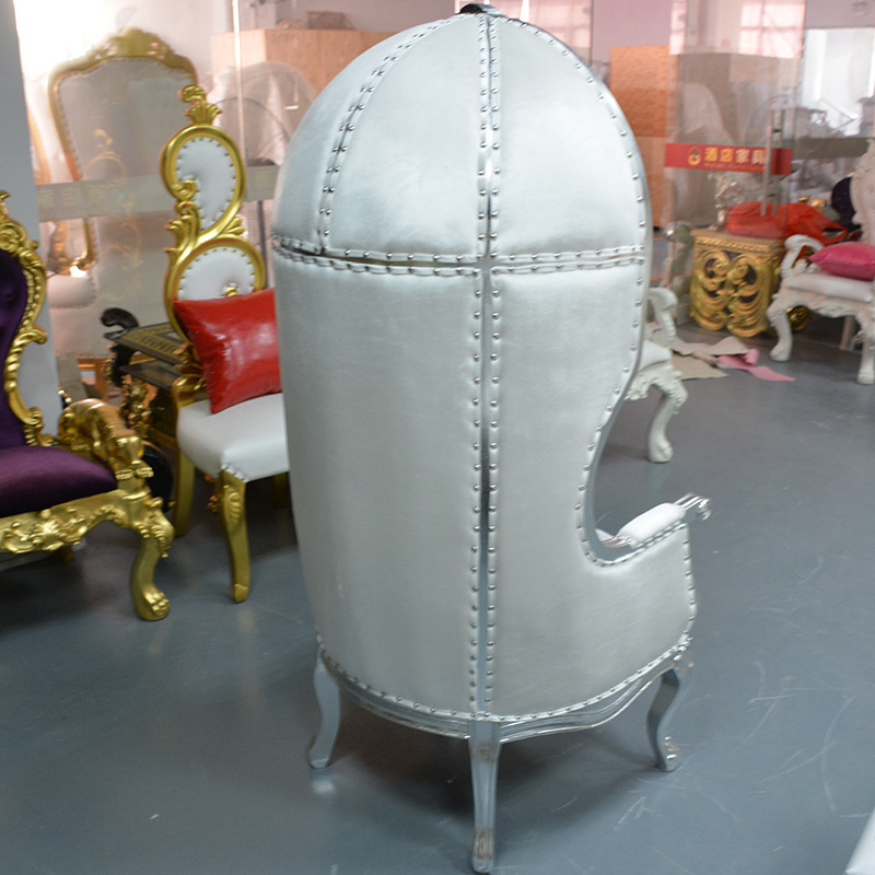Botón de un solo tirón Silla de boda concubina Silla de espalda alta novio novia Silla de boda Silla de sofá de espalda alta Silla de jaula de pájaros
