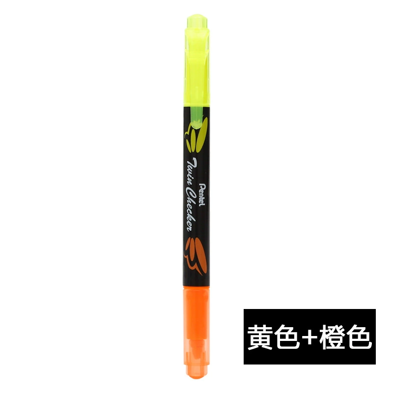 Pentel SXS15 SLW8 двухголовиковая двухцветная маркер-ручка в Японии