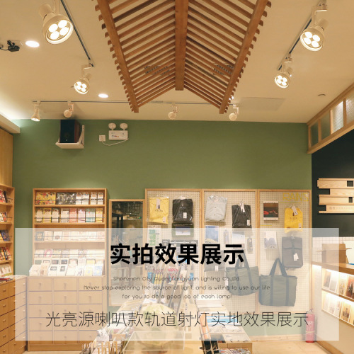 Track lights for clothing stores 24W 35W 45W, chain supermarkets, shopping malls PAR30 fresh produce lights 110V LED track spotlights