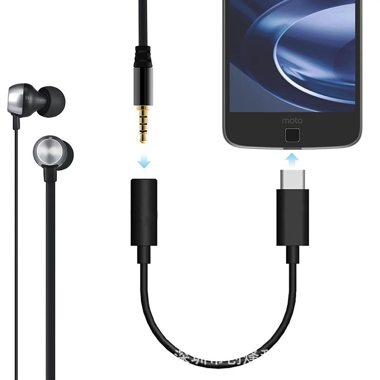 Переходник Type-C к 3.5 для цифрового аудио, проводка, совместимо с iPad Pro, Huawei, Google Headset Rotor