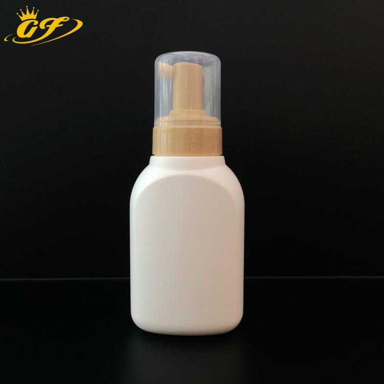 厂家供应婴童300ml泡沫瓶 儿童洗手液瓶子 方形pe材质塑料瓶包材