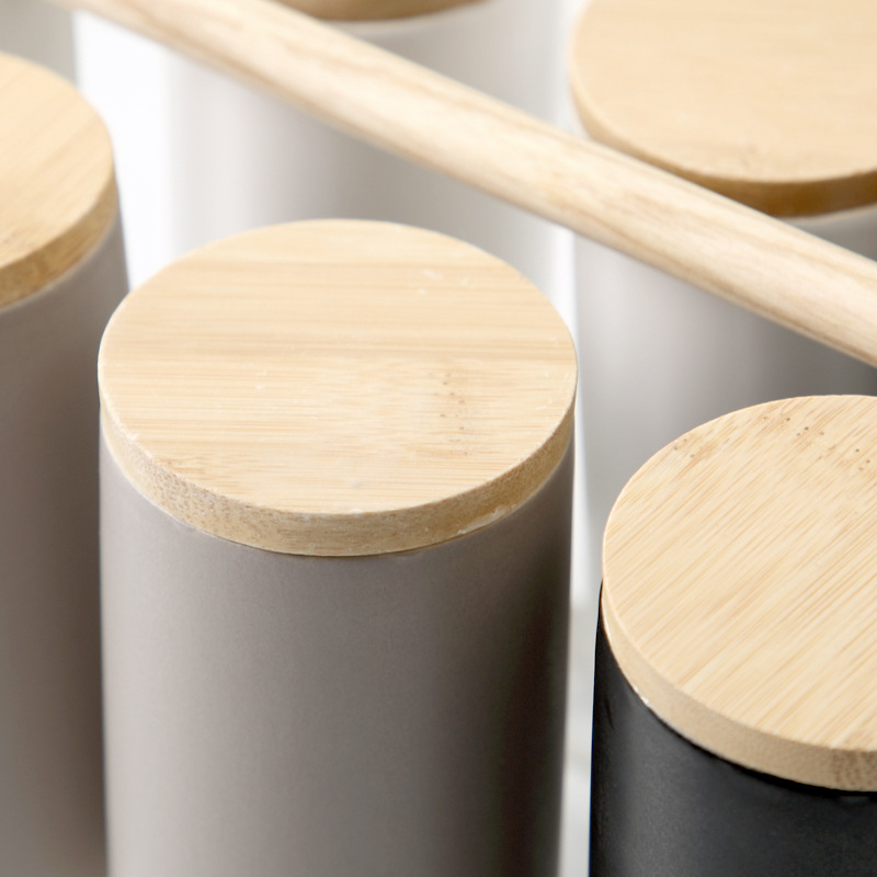 Taza de beber de cerámica traje hogar creativo sala de estar simple Nórdico Conjunto de agua taza 6 piezas traje con bandeja