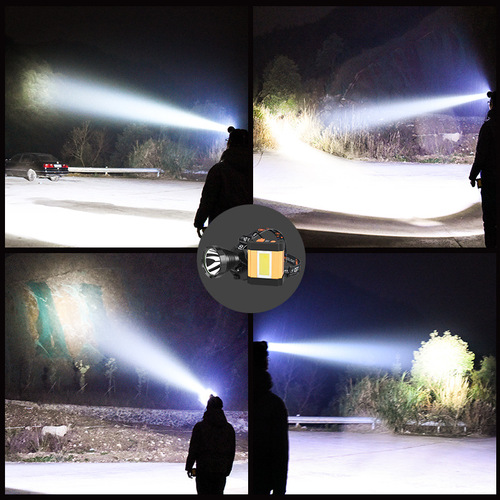 LED lithium battery headlamp high-power charging super bright long-range head-mounted flashlight night fishing outdoor mining lamp