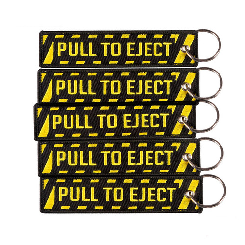 AliExpress Amazon Yellow Pull to Eject Fashionable Trend Motorcycle Embroidered Keychain