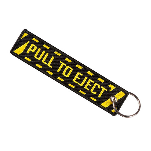 AliExpress Amazon Yellow Pull to Eject Fashionable Trend Motorcycle Embroidered Keychain