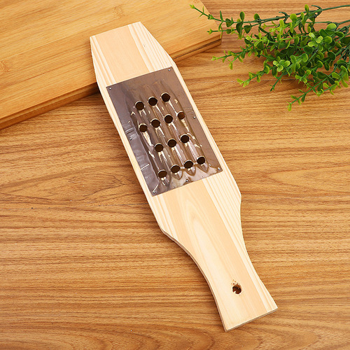 C14# pure copper wooden board vegetable cutter old-fashioned wooden potato radish grater wooden repair wood puller vegetable harvesting wholesale