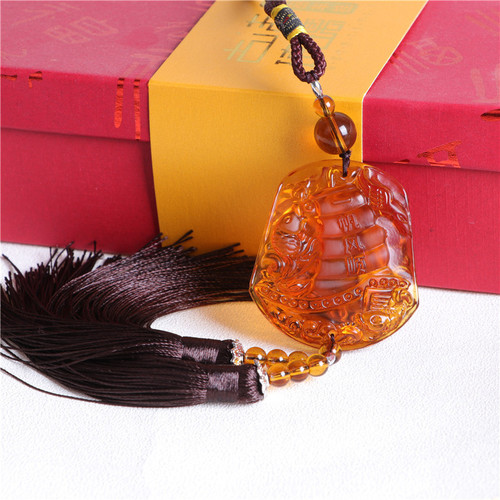Car Glaze Car Hanging Double Pixiu Car Pendant Creative Crystal Car Accessories Insurance Company Gift Customization
