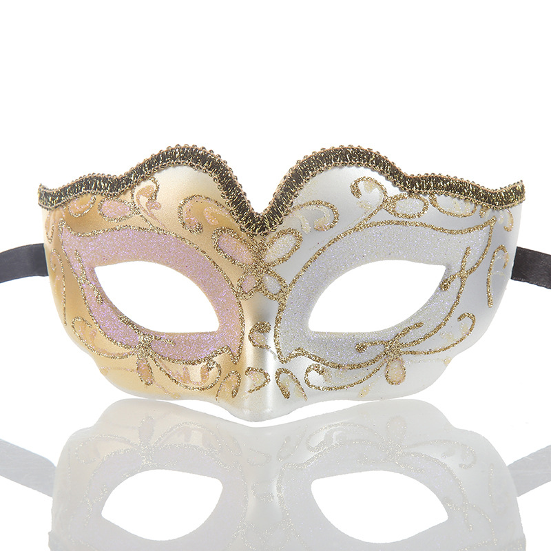 新しい子供の半分の顔の金粉のマスクのパーティーの仮面の舞踏会のベニスのアイデアの仮装の舞踏会のマスクの現物