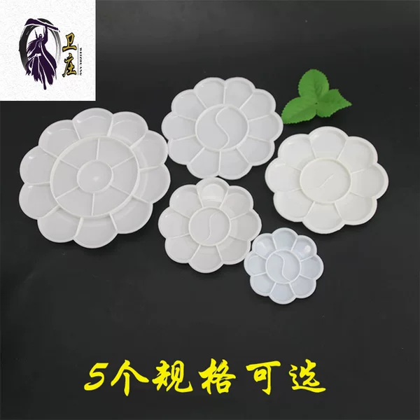 Factory wholesale large and medium plum blossom pigment palette palette propylene watercolor gouache palette box wholesale
