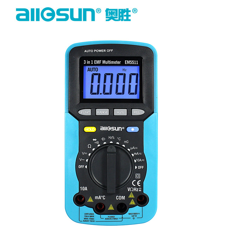 奥胜电磁辐射电容频率温度多功能全自动量程高精度防烧数字万用表