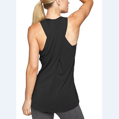 2024 Amazon Fitness Sports Vest European and American Foreign Trade Women's Fashion Casual Cross Yoga Vest