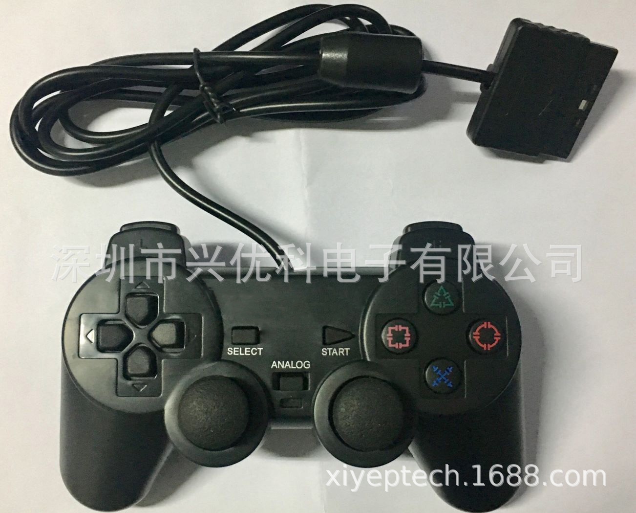 Проводной игровой контроллер для PS2 Sony, черный