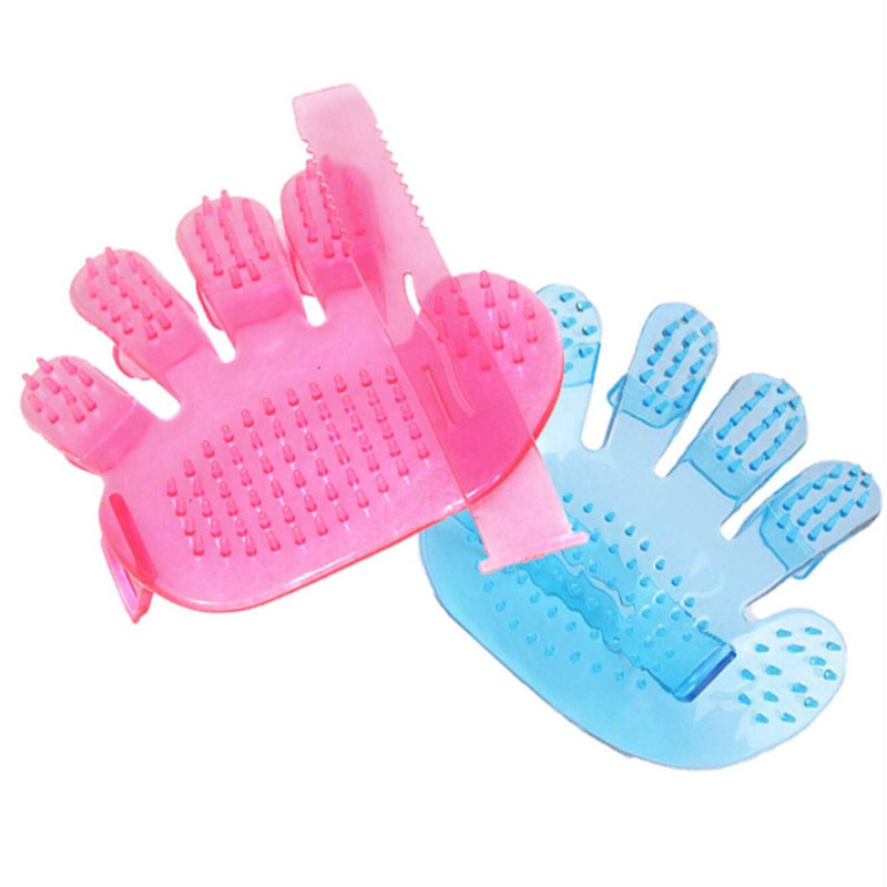 Cepillo de baño para mascotas perro guantes de baño cinco dedos cepillo de masaje gato belleza baño suministros de limpieza al por mayor