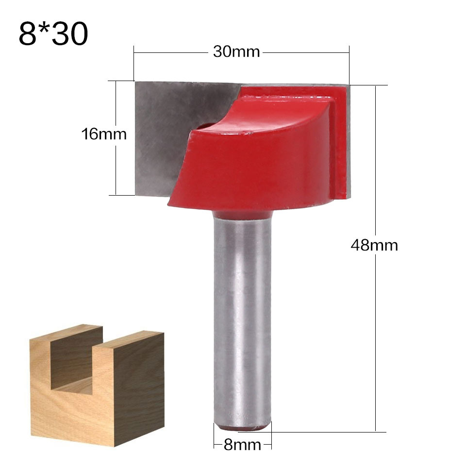 Fresa para trabajar la madera 8mm inferior cuchillo de limpieza inferior de fresado mesa de borde invertido fresado inferior cuchillo recorte máquina herramienta cabeza