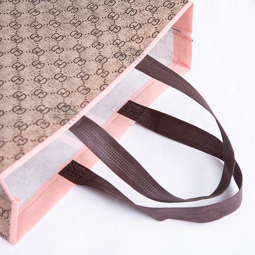 Laminated non-woven bag fashion clothing store hand shopping bag advertising non-woven hand bag