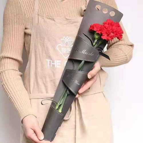 Valentine's Day single flower box rose packaging hand-held flower bag flower box flower arrangement box paper hand-held flower bag