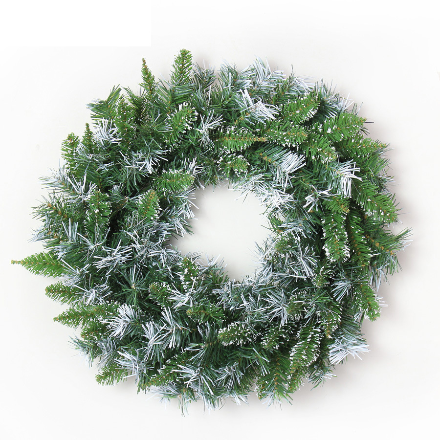 Decoraciones navideñas, regalos de Navidad, coronas, adornos colgantes, anillos de hierba artificial verde, decoración de escenarios, artículos para fiestas