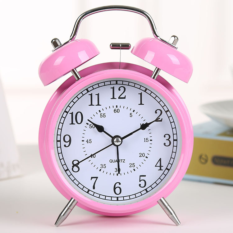 Suministro directo de fábrica 4 pulgadas reloj digital estudiante hogar inteligente alarma reloj de noche escritorio metal decoración pequeño despertador