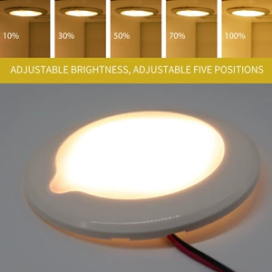 9-30V tənzimlənən parlaqlıqlı, suya davamlı, dairəvi yaxta RV LED işığı