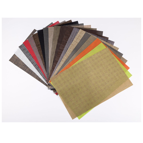 Luxury PVC Western placemat hotel restaurant dining table square European style insulated placemat table mat Western tableware mat coffee table mat