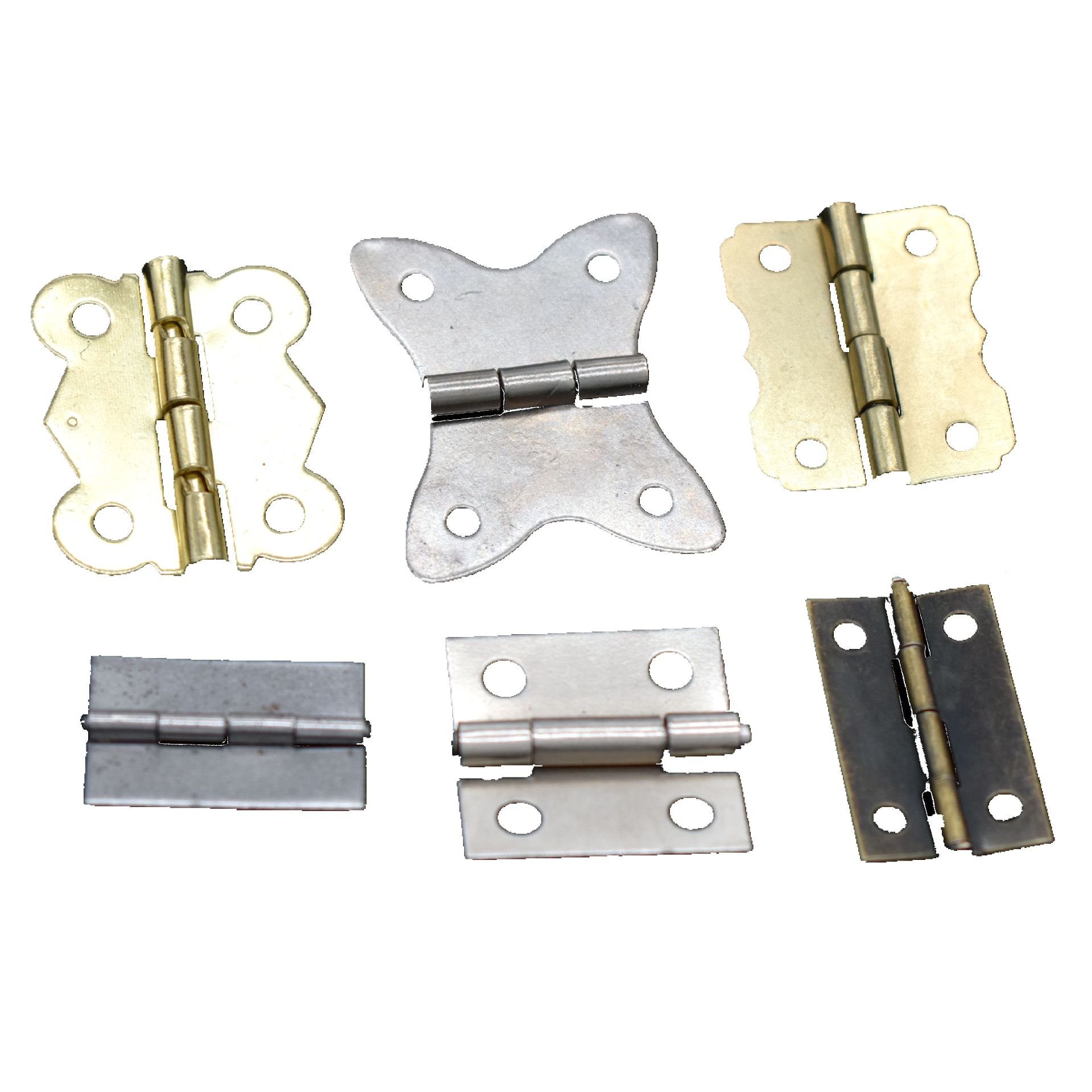 Venta directa de fábrica de bisagra pequeña de hierro, bisagra pequeña de metal, caja de embalaje de bisagra de 1 pulgada, bisagra de galvanoplastia para caja de embalaje