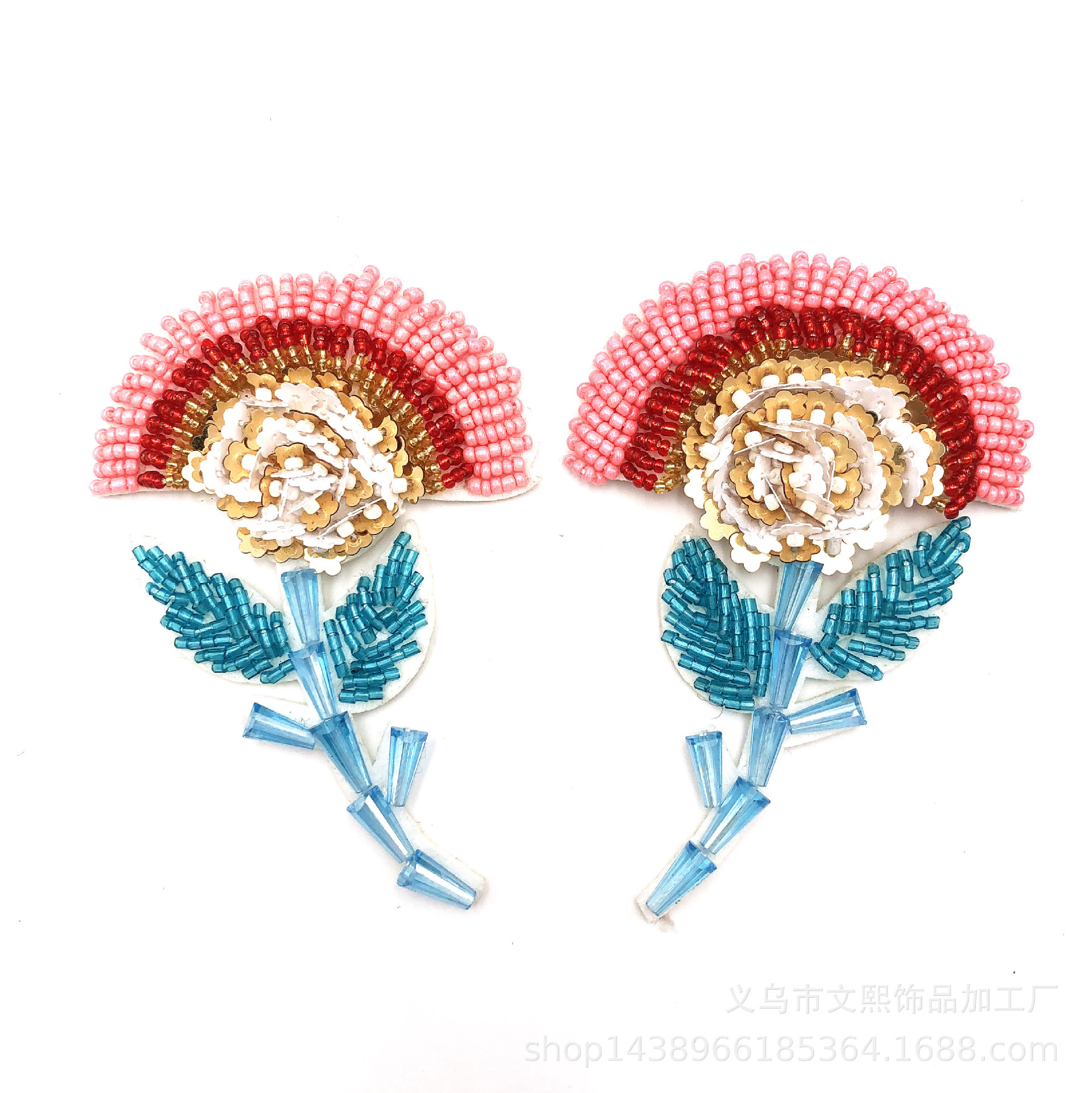 厂家供应夏季 水晶珠花服装包包鞋饰品DIY辅料