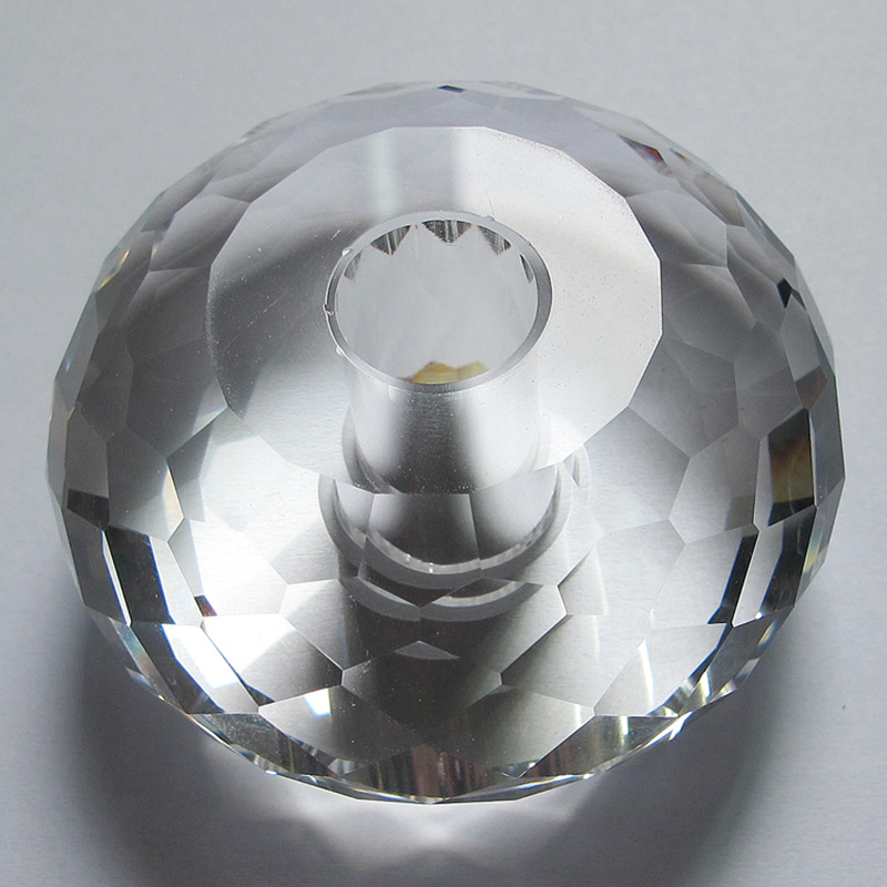 水晶灯饰配件 算盘珠子 机磨压型配件半个苹果三角刻面球算盘珠