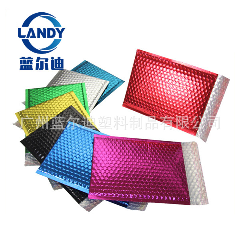 铝箔防震气泡信封 扁平方形色彩鲜艳耐高温包装袋日晒雨淋都不怕