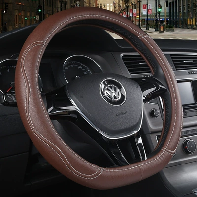 Steering wheel cover seasons leather handle cover summer