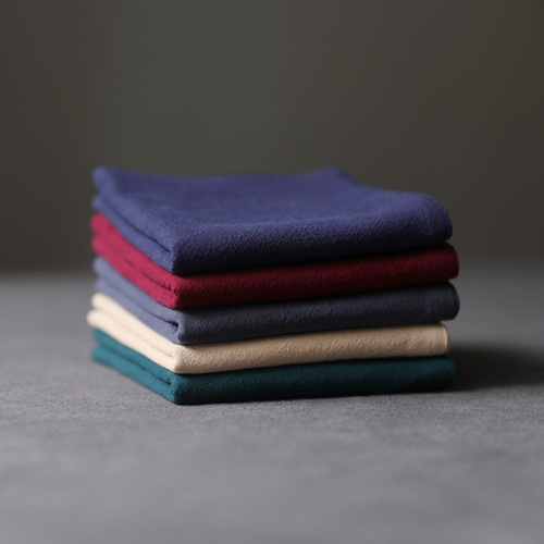 Erya fabric manufacturer direct sales tea towel thickened cotton tea cloth logo tea cup cleaning cotton and linen tea towel