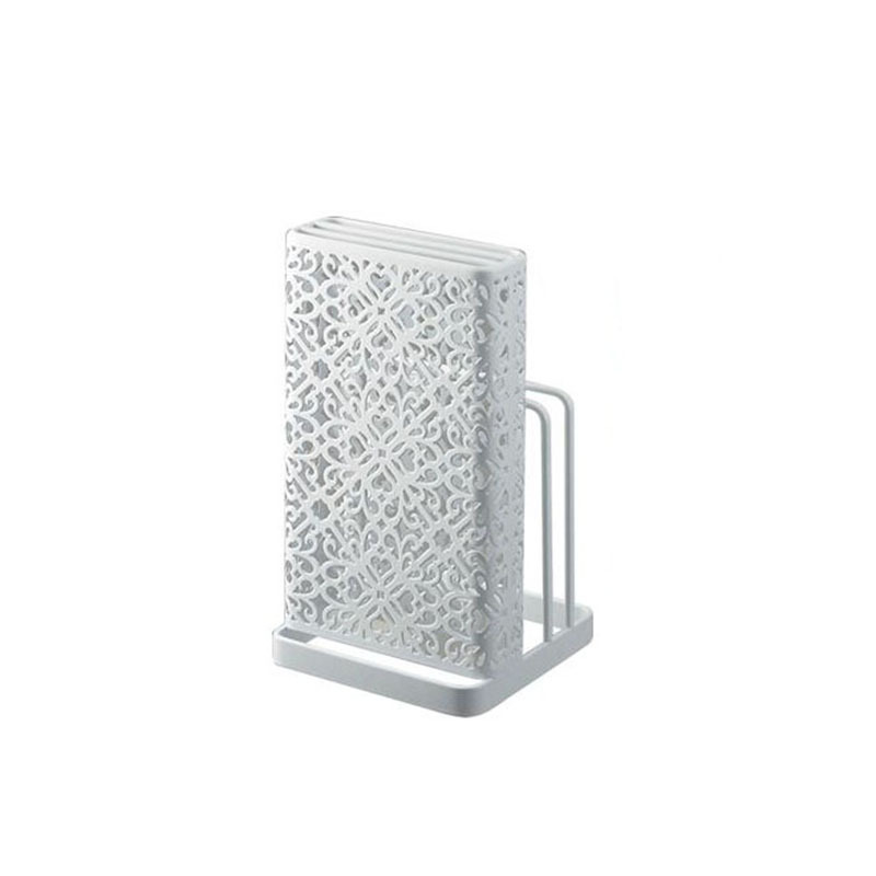 Nórdico cuchillo rack multifuncional suministros de cocina herramienta de almacenamiento rack de hierro cuchillo rack tabla de cortar drenaje al por mayor